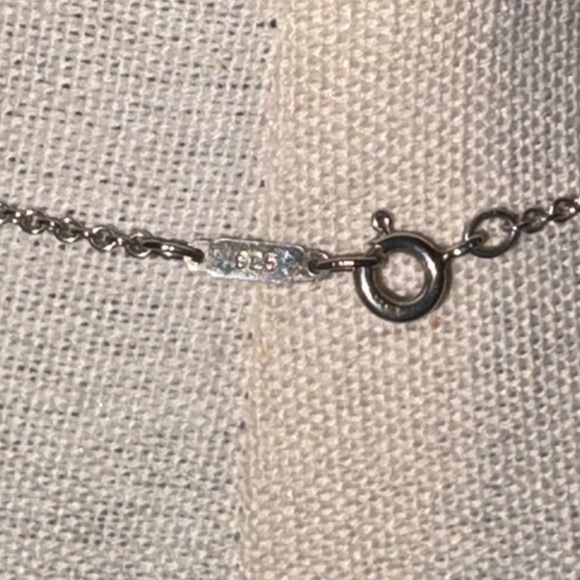 Tiffany’s 925 Sterling Silver Twist Open Heart NecklaceC - Picture 3 of 6